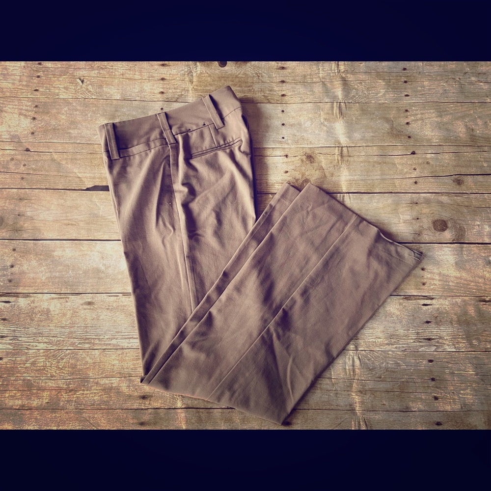 2/$10 tan wide leg Work slacks